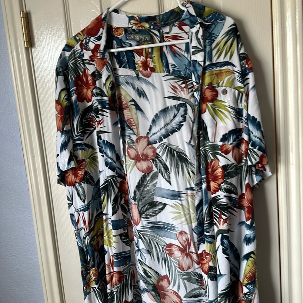 Campia Flower Button Up Shirt